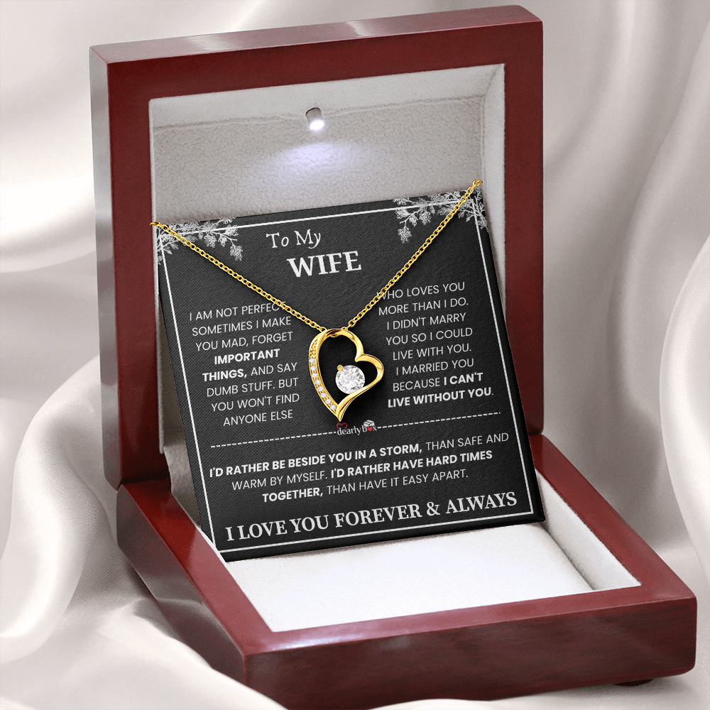 To My Wife - Love You Forever & Always Necklace