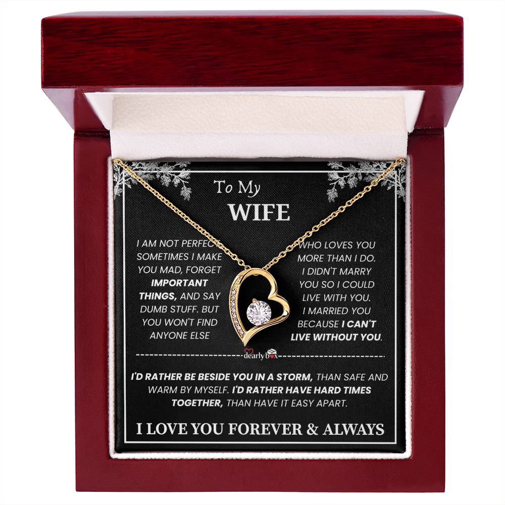 To My Wife - Love You Forever & Always Necklace
