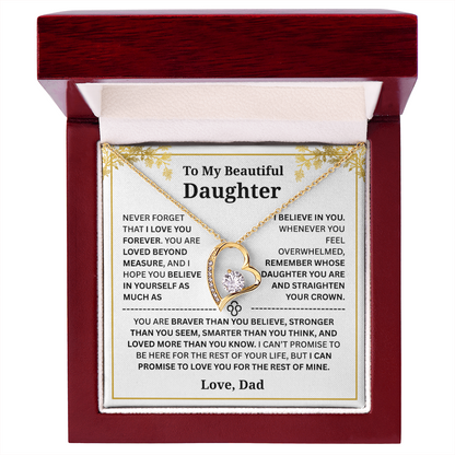 To My Daughter – Love You Forever Necklace