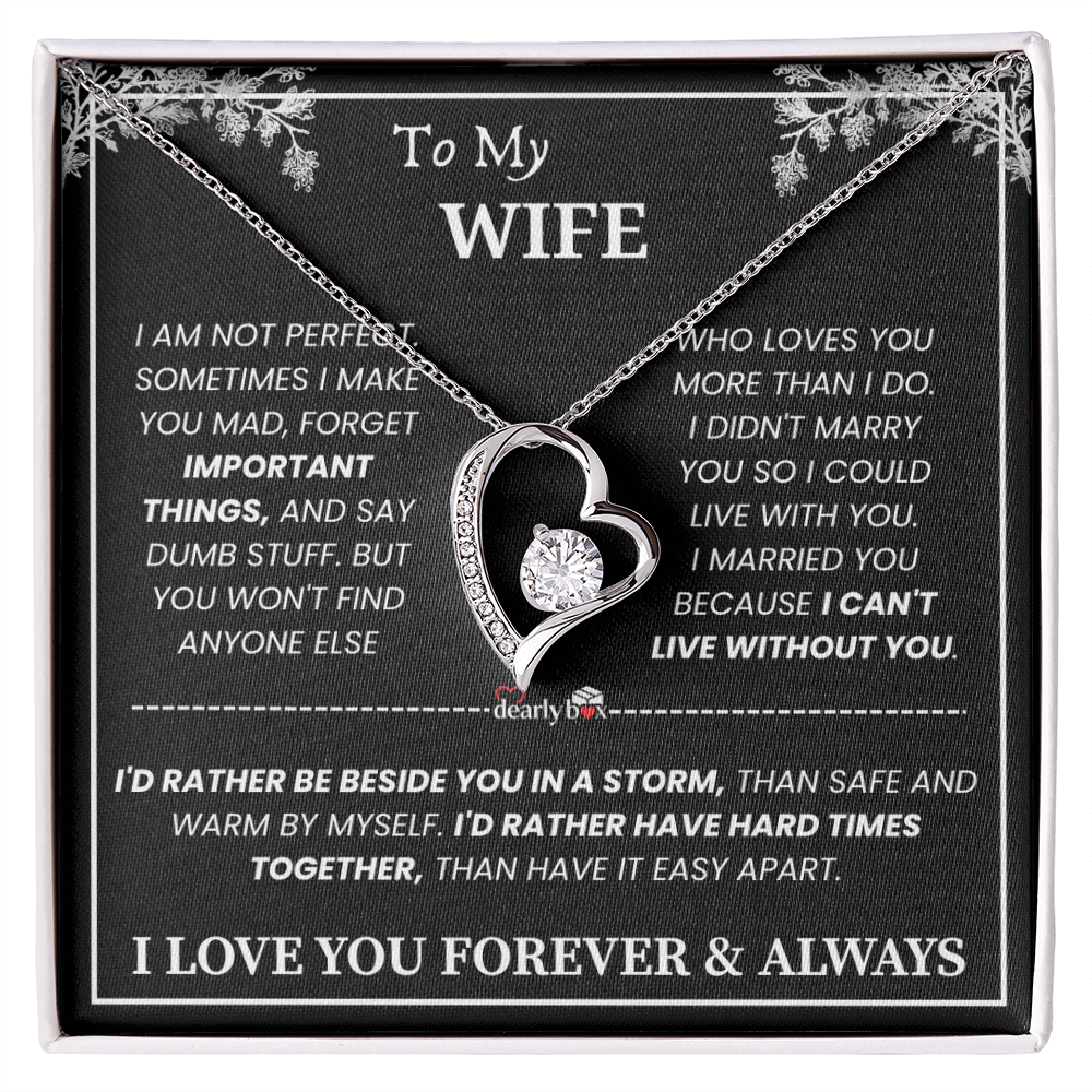 To My Wife - Love You Forever & Always Necklace