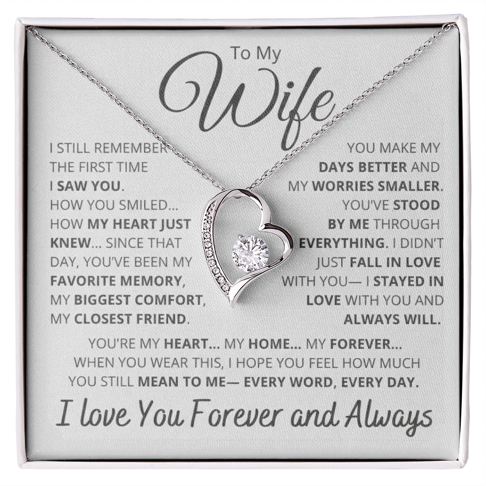 To My Wife – Will Always Love You