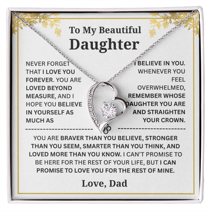 To My Daughter – Love You Forever Necklace