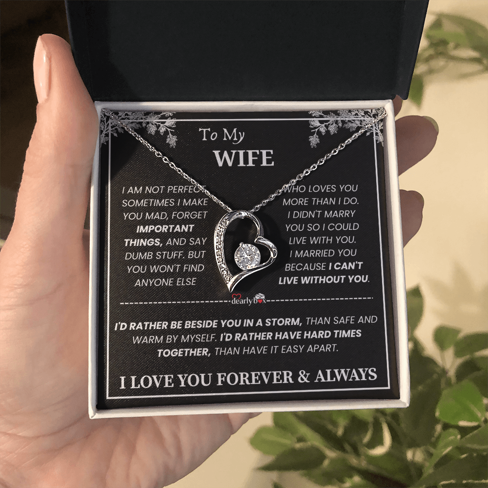 To My Wife - Love You Forever & Always Necklace