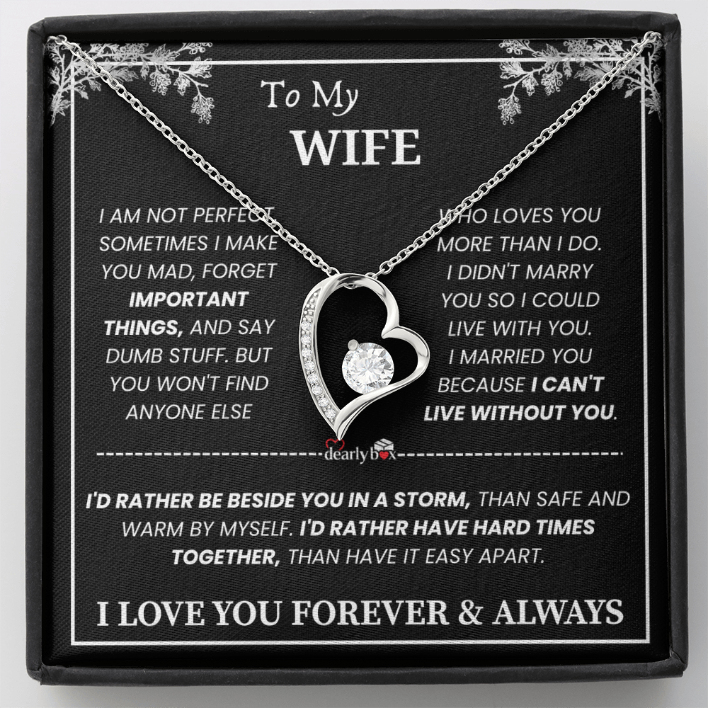 To My Wife - Love You Forever & Always Necklace