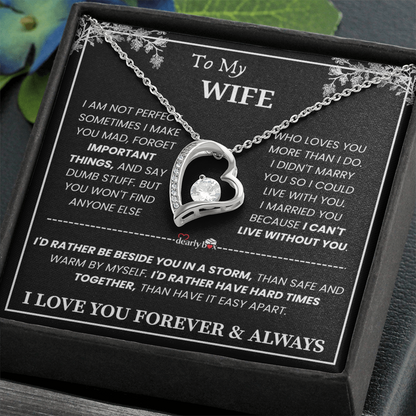 To My Wife - Love You Forever & Always Necklace
