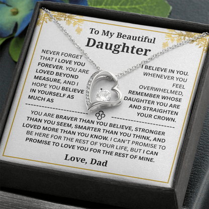 To My Daughter – Love You Forever Necklace