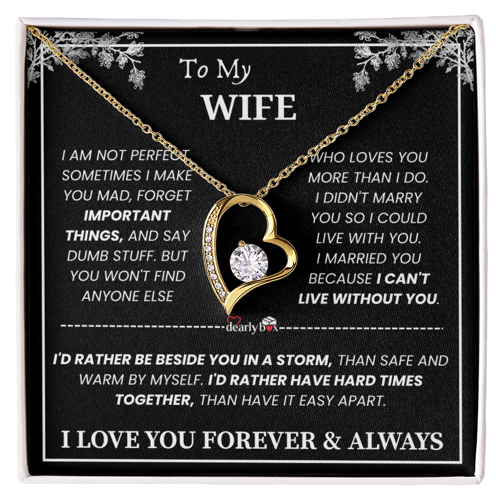 To My Wife - Love You Forever & Always Necklace