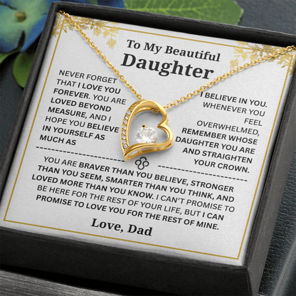 To My Daughter – Love You Forever Necklace