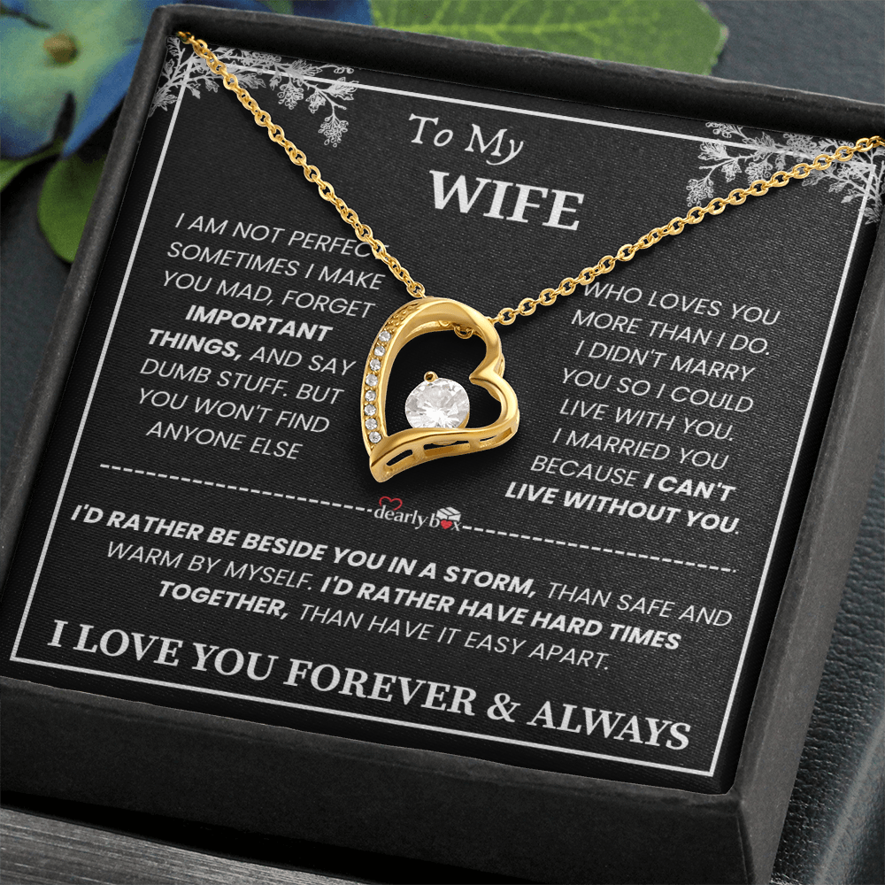 To My Wife - Love You Forever & Always Necklace